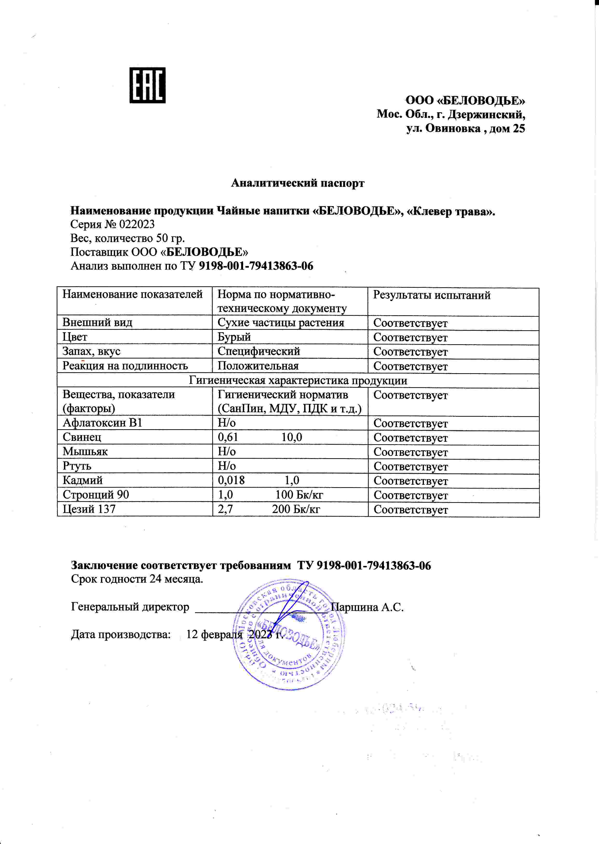 Паспорт №022023